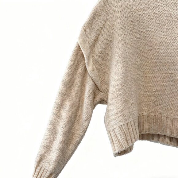 Cream Turtleneck Sweater - Picture 3 of 4
